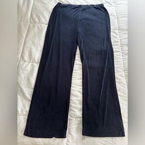 Chico’s Travelers Navy Knit Pants Size 2 L‎ XL Soft Stretch Comfort